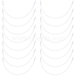 304 Stainless Steel Bra Underwire, Sturdy Metal Bra Wire for Bra Shaping, Stainless Steel Color, 14.2x24.5mm(FIND-WH0421-34F)