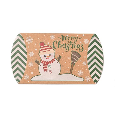 Christmas Theme Cardboard Candy Pillow Boxes(CON-G017-02E)-3