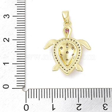 Brass Micro Pave Cubic Zirconia Pendants(KK-F877-13G)-3