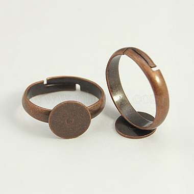 Red Copper Brass Ring Components