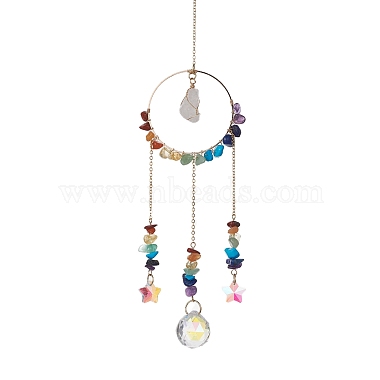 Mixed Color Star Mixed Stone Pendant Decorations