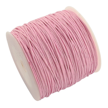 1mm Pink Waxed Polyester Cord Thread & Cord