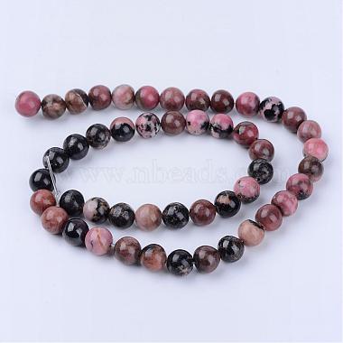 Natural Rhodonite Beads Strands(G-Q462-4mm-25)-2
