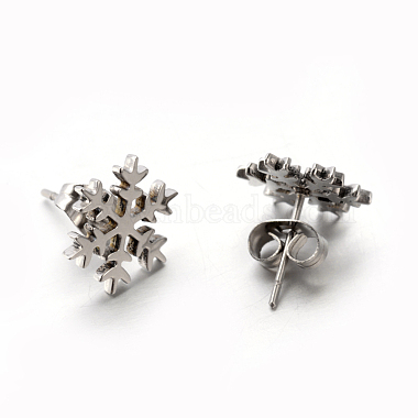 304 Stainless Steel Ear Studs(EJEW-P045-01)-2