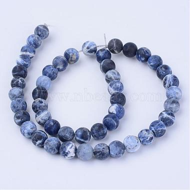 Natural Sodalite Beads Strands(G-Q462-6mm-07)-2