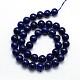 Dyed Natural Lapis Lazuli Round Beads Strands(G-O047-06-12mm)-3