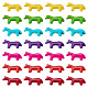 35pcs 7 couleurs perles turquoise synth&eacute;tiques(G-TA0003-27)-3