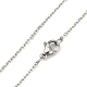 Classic Plain 304 Stainless Steel Mens Womens Cable Chains Necklaces(STAS-S029-02)-4