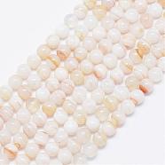 Natural Stripe Agate Beads Strands, Round, 6mm, Hole: 1mm, about 62pcs/strand, 15.74 inch(G-F425-19)