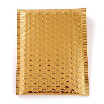Matte Film Package Bags, Bubble Mailer, Padded Envelopes, Rectangle, Goldenrod, 22.5x15x0.5cm