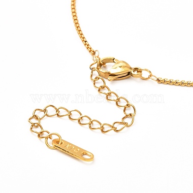 Teardrop Mixed Stone Pendant Necklace for Girl Women(NJEW-JN03683)-5
