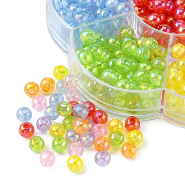 490Pcs 7 Colors Transparent Acrylic Beads(MACR-YW0002-03)-3