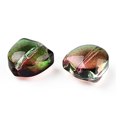 Perlas de vidrio transparente pintadas con aerosol de dos tonos(GLAA-T022-26-B01)-3