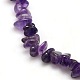 Natural Amethyst Chips Beads Strands(X-G-P030-02)-2