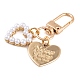 Cute ABS Plastic Imitation Pearl Pendant Decoration(HJEW-L028-02G-01)-2