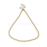Ion Plating(IP) 304 Stainless Steel Herringbone Chain Necklace, Real 18K Gold Plated, 15.91 inch(40.4cm)(NJEW-D045-05G)