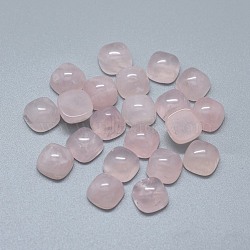 Natural Rose Quartz Cabochons, Square, 9.5x9.5x5~6.5mm(G-F656-09)