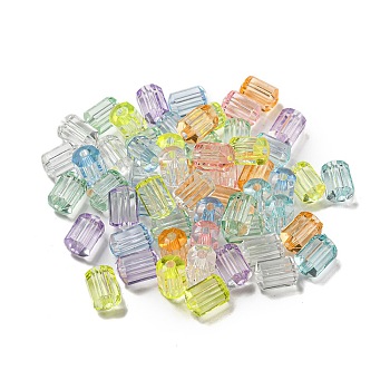 Transparent Acrylic Beads, Octagon, Mixed Color, 11x7x7mm, Hole: 2.2mm, about 1162pcs/500g