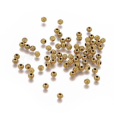 Antique Golden Bicone Alloy Spacer Beads