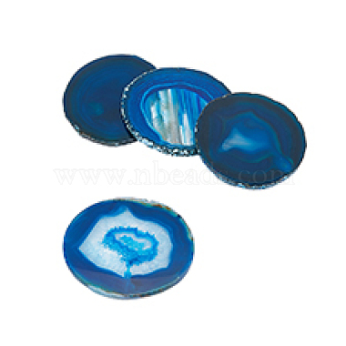 Dyed & Heated Natural Agate Slice Cup Mats(DJEW-WH0043-44B)-8