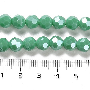plaquer des brins de perles de verre opaques(EGLA-A035-P8mm-A13)-4