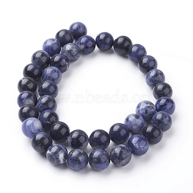 Natural Sodalite Beads Strands(X-G-E110-10mm-3)-2