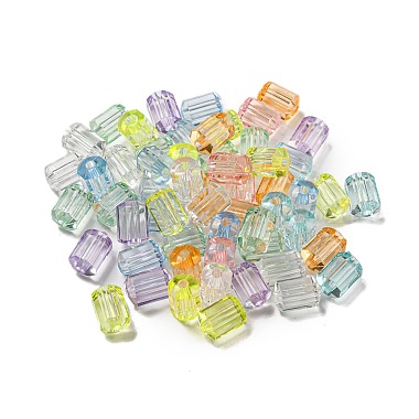 Mixed Color Octagon Acrylic Beads