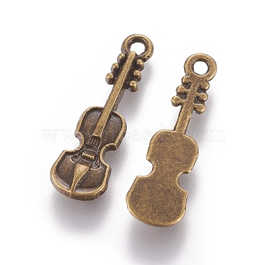Tibetan Style Alloy Violin Pendants(EA11011Y-AB)-2
