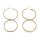 304 Stainless Steel Big Hoop Earrings(EJEW-M198-03G)-2