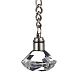 Diamond Shape Faceted Glass Keychain(KEYC-F032-A07)-2
