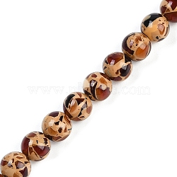 Synthetic Amber Beads Strands, Round, Peru, 8mm, Hole: 1.2mm, about 50pcs/strand, 15.75''(40cm)(G-M199-A05-03)