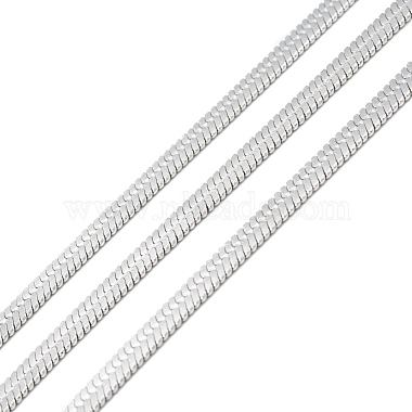 Tarnish Resistant 304 Stainless Steel Herringbone Chains(STAS-P290-02P)-2