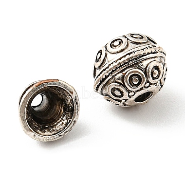 alliage de style tibétain 3 perles trou gourou(X-FIND-A031-04AS)-4