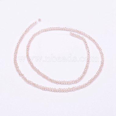 Chapelets de perles en verre galvanoplastique(X-EGLA-K010-FR01)-2