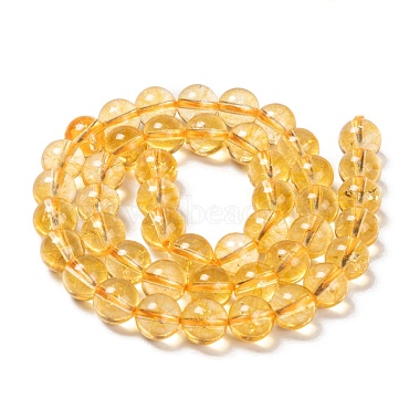 Chapelets de perles de citrine naturelle(G-E326-8mm-01)-2