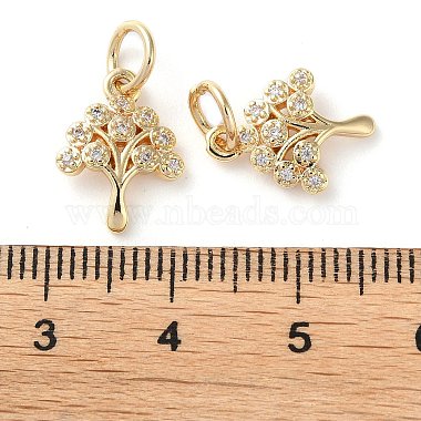 Rack Plating Brass Micro Pave Clear Cubic Zirconia Charms(KK-D097-05G)-3