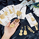 12Pcs 6 Styles Brass Bookmarks with Tassel(OFST-CP0001-04)-3