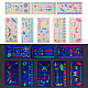 8 Sheets 8 Style Creative Fluorescent Arm Removable Temporary Tattoos Paper Stickers(STIC-TA0002-02)-3