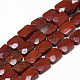 Natural Red Jasper Beads Strands(G-T072-07)-1