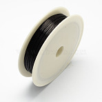 Round Iron Wire, Black, 26 Gauge, 0.4mm, about 39.37 Feet(12m)/roll, 10 rolls/set(MW-R001-0.4mm-11)