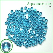 Imitation Austrian Crystal Beads, Grade AAA, Faceted, Rondelle, Deep Sky Blue, 4x3mm, Hole: 0.7~0.9mm(SWAR-F068-3x4mm-10)