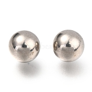 Non-Tarnish 201 Stainless Steel Beads, No Hole/Undrilled, Solid Round, Stainless Steel Color, 9.5mm(STAS-H139-03A-P)