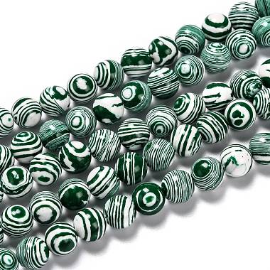 Green Round Malachite Beads