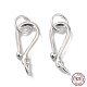 925 Sterling Silver S Shape Clasps(STER-A009-17)-1