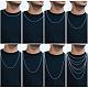 925 Sterling Silver Thin Dainty Link Chain Necklace for Women Men(JN1096A-05)-4