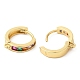 Rack Plating Brass Pave Colorful Cubic Zirconia Hoop Earrings(KK-Q781-06G)-2