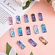 10Pairs 10 Style Bohemian Style Glass Pendants(STAS-SZ0003-09)-4