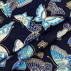 Cotton Fabric, Clothing Accessories, Butterfly, 1480x0.4mm(DIY-WH0671-216A-02)