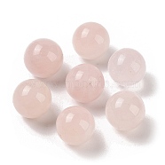 Natural Rose Quartz No Hole Sphere Beads, Round, 14mm(G-K353-04C-01)