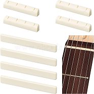 CHGCRAFT 8Pcs 2 Style Plastic Electric Guitar Nuts & Bridge Saddle, Vintage Style, Beige, 35~60x6.5~8x3~5mm, 4pcs/style(AJEW-CA0002-95)